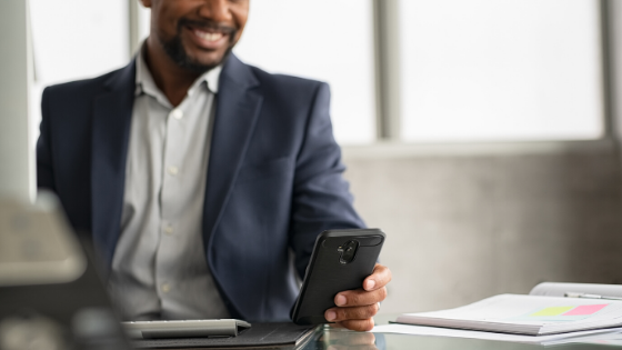 Man Looking at phone