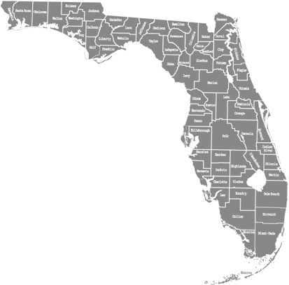 florida county map